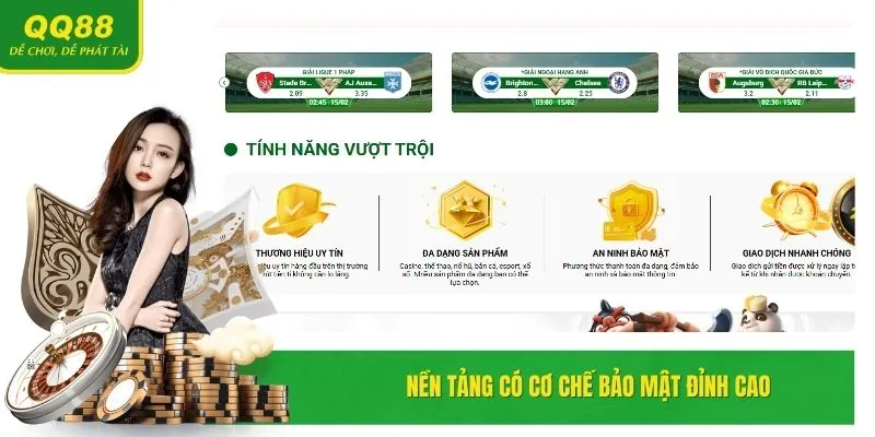 QQ88 🎖️ Nhà Cái Casino QQ88 Sparkles Link Vào Mới Nhất T6/2025 18 Hệ thống áp dụng công nghệ bảo mật tiên tiến hàng đầu.